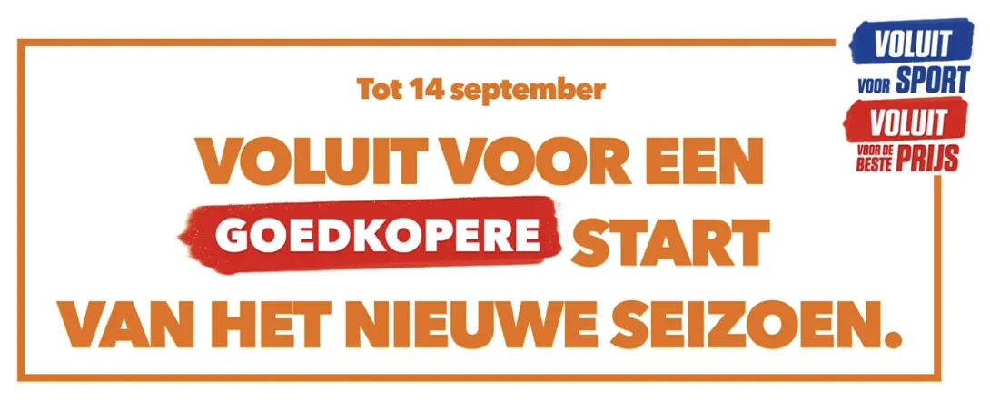 Tot 14 September, goedkopere start van het nieuwe seizoen